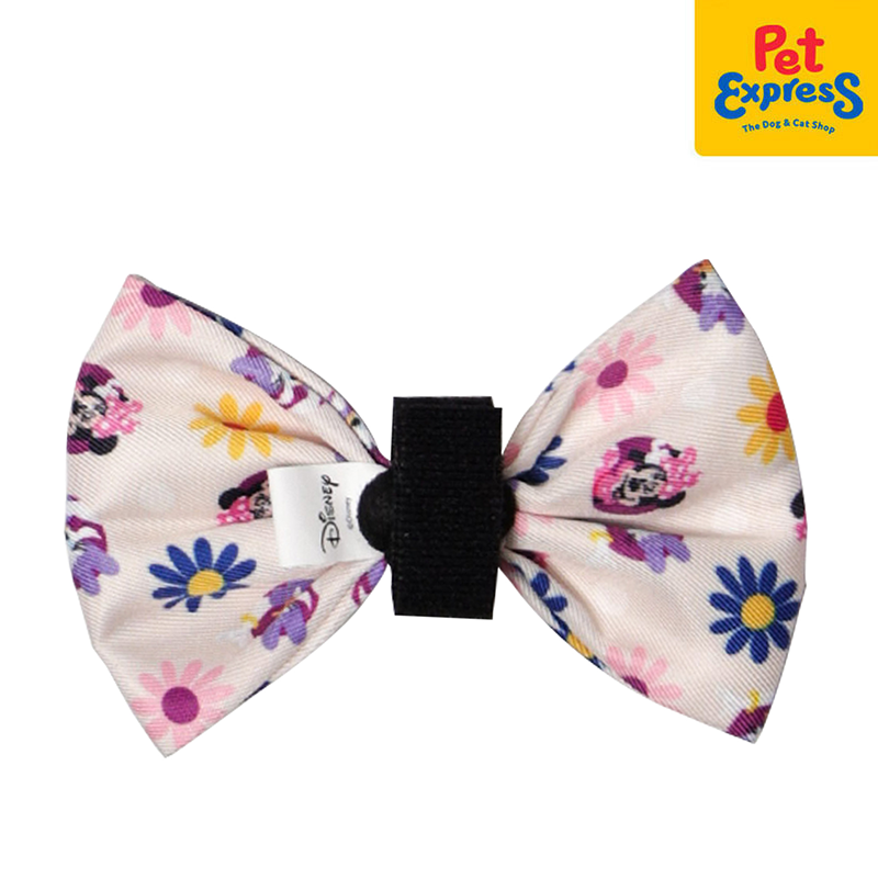 Bark and Spark Minnie and Daisy Dog Bow Tie Medium Floral