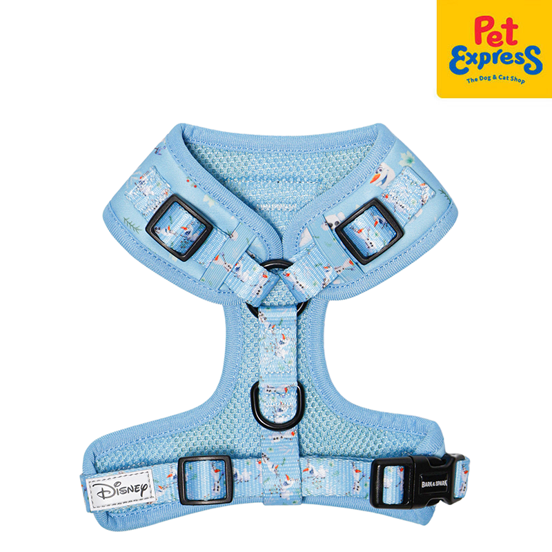 Bark and Spark Frozen Olaf Dog Harness Small Blue