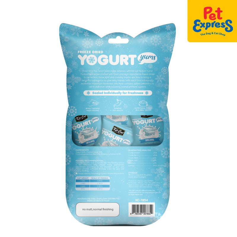 Kit Cat Freeze Dried Yogurt Original Cat Treats 10g