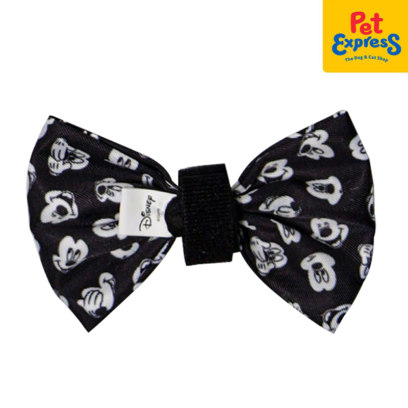 Bark and Spark Mickey Mouse Dog Bow Tie Medium Black and White