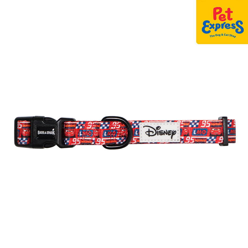 Bark and Spark Cars Lightning McQueen Dog Collar Large Red