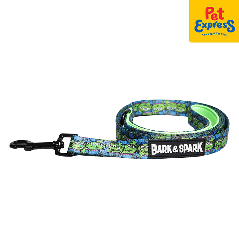 Bark and Spark Toy Story Aliens Dog Leash Medium Green