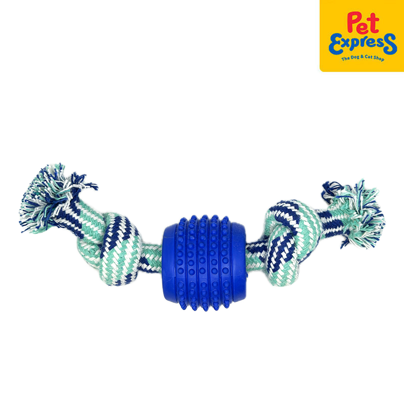 Lucky Dog Double Dental Rope Dog Toy Blue