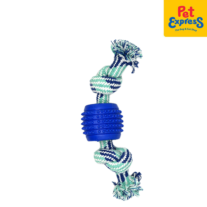 Lucky Dog Double Dental Rope Dog Toy Blue