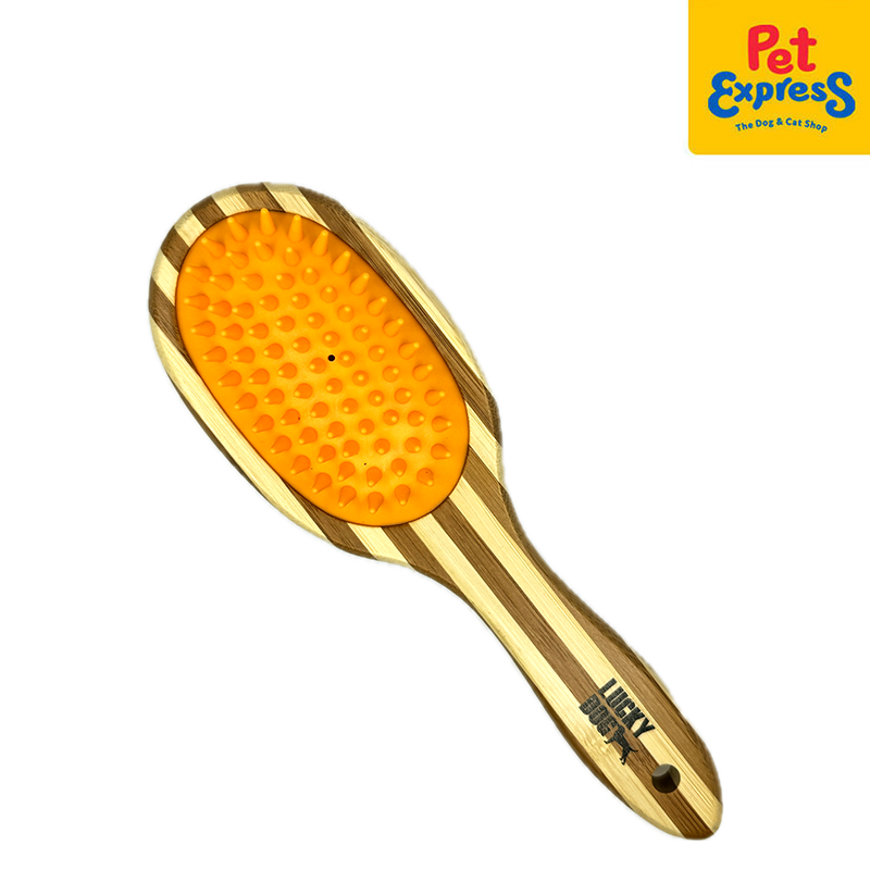 Lucky Dog Dual Side Bamboo Pet Brush