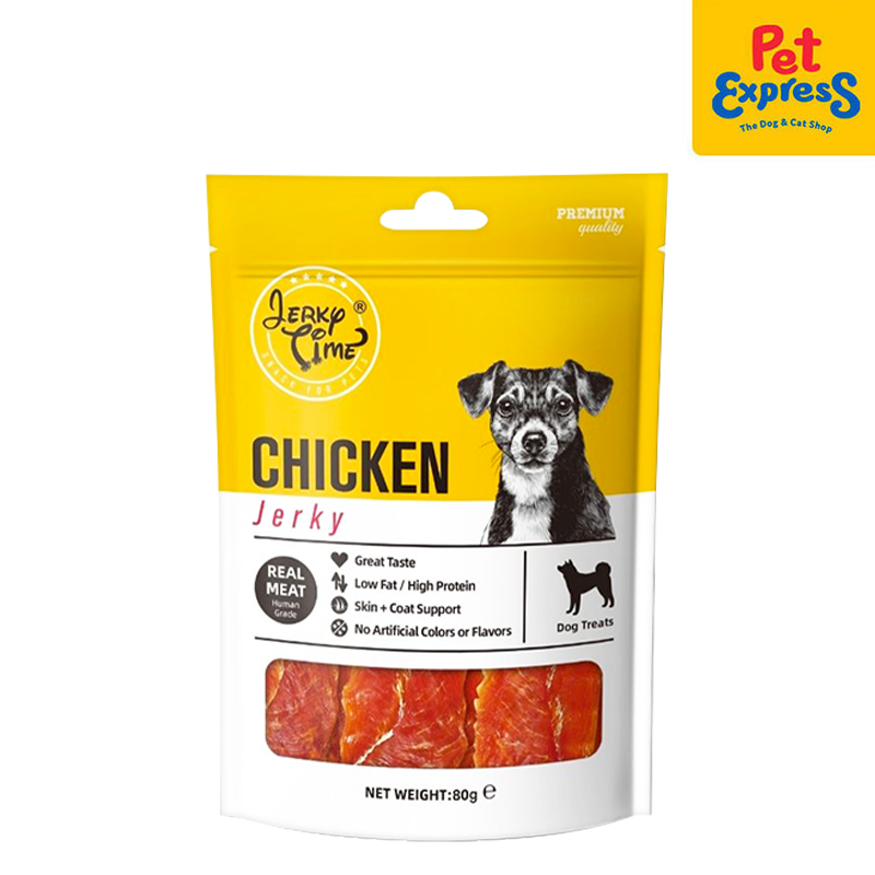 Jerky Time Chicken Jerky Dog Treats 80g