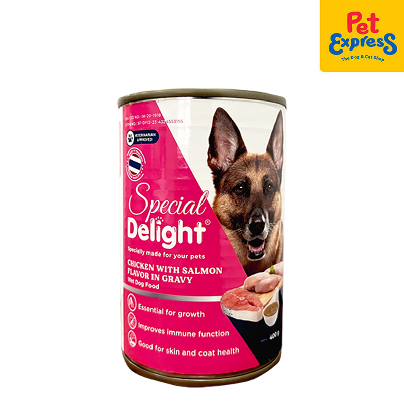 Special Delight Chicken with Salmon in Gavy Wet Dog Food 400g (2 cans)