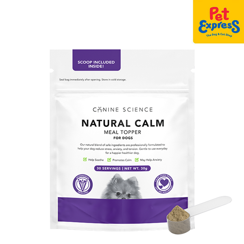 Canine Science Natural Calm Meal Topper Dog Supplement 30g