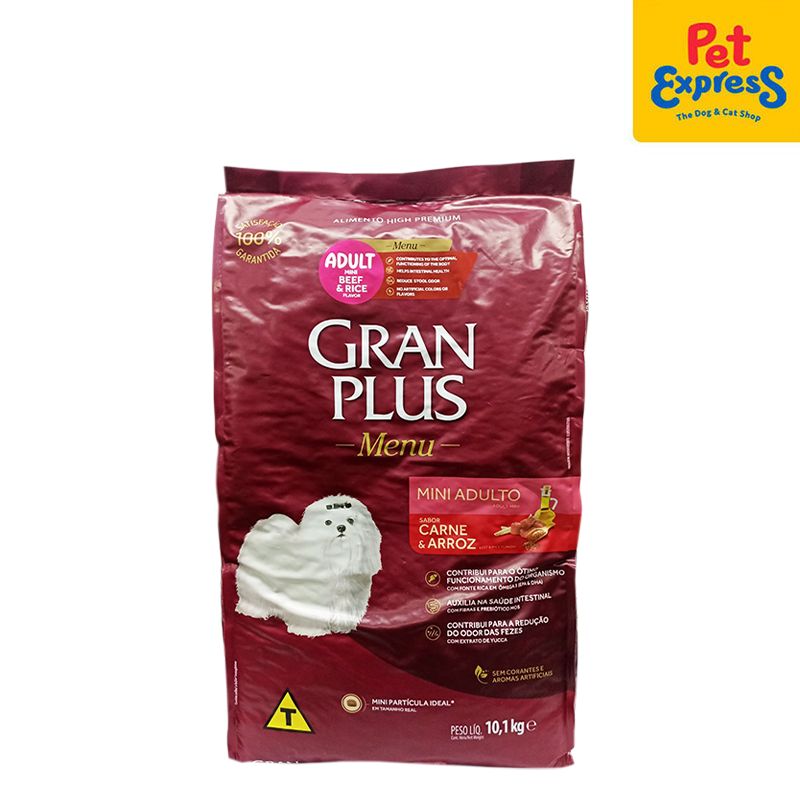 GranPlus Menu Adult Mini Beef and Rice Dry Dog Food 10.1kg