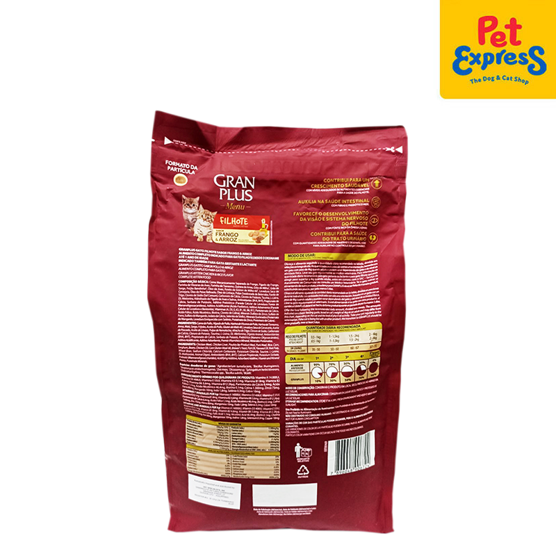 GranPlus Menu Kitten Chicken and Rice Dry Cat Food 3kg