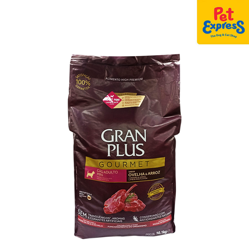 GranPlus Gourmet Adult Mini Lamb and Rice Dry Dog Food 10.1kg