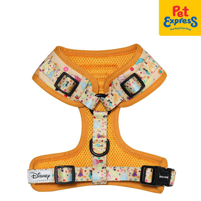 Bark and Spark Disney Princess Dancing Dog Harness Extra Large Yellow