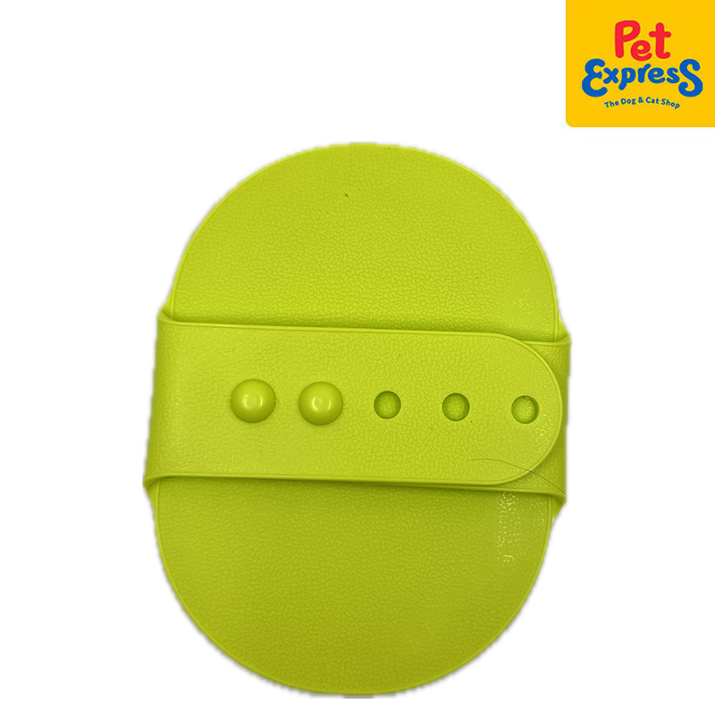 Lucky Dog Plastic Oval Pet Brush Lime Green