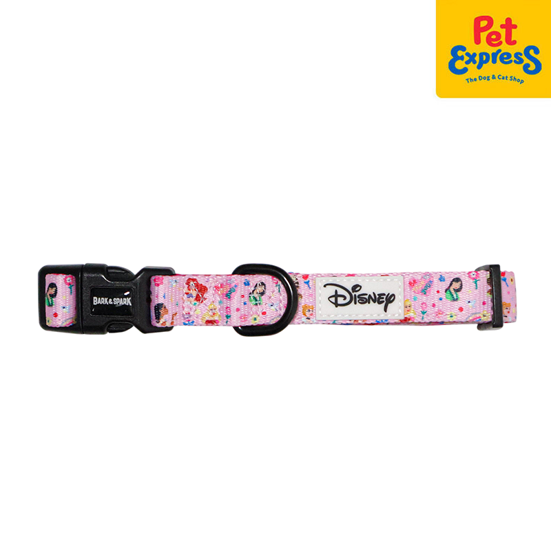 Bark and Spark Disney Princess True to Your Heart Dog Collar Small Pink