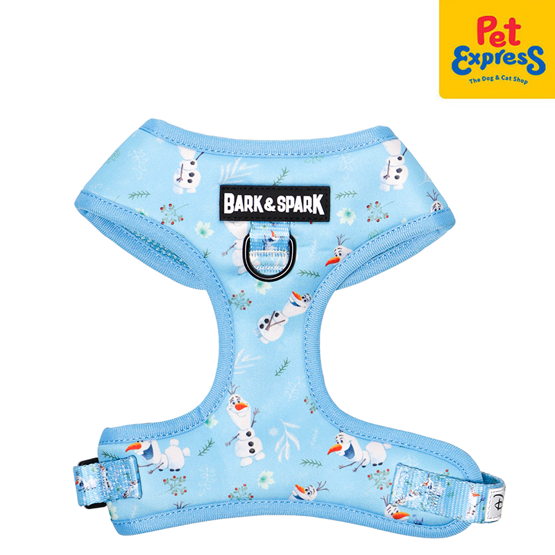 Bark and Spark Frozen Olaf Dog Harness Medium Blue