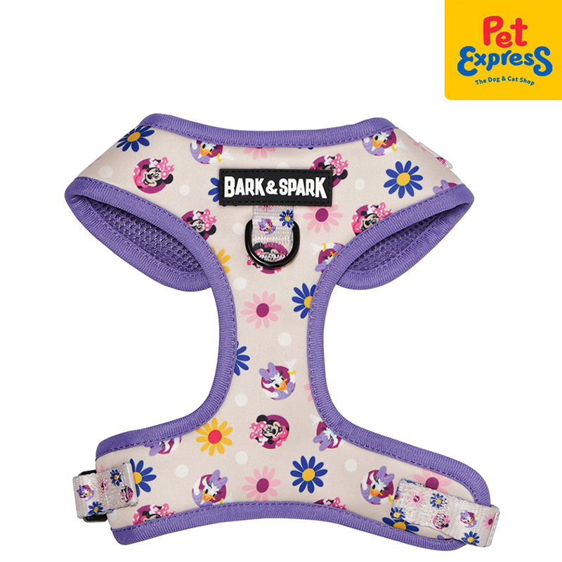 Bark and Spark Minnie and Daisy Dog Harness Medium Floral