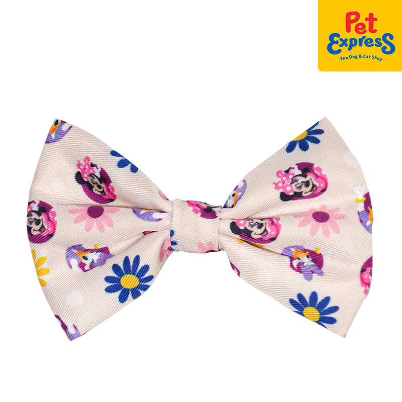 Bark and Spark Minnie and Daisy Dog Bow Tie Medium Floral