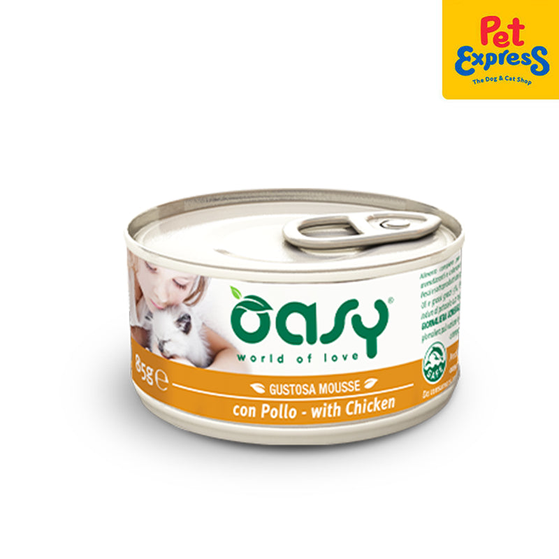 Oasy Tasty Mousse with Chicken Wet Cat Food 85g (EXPIRATION DATE: MARCH 29, 2025)