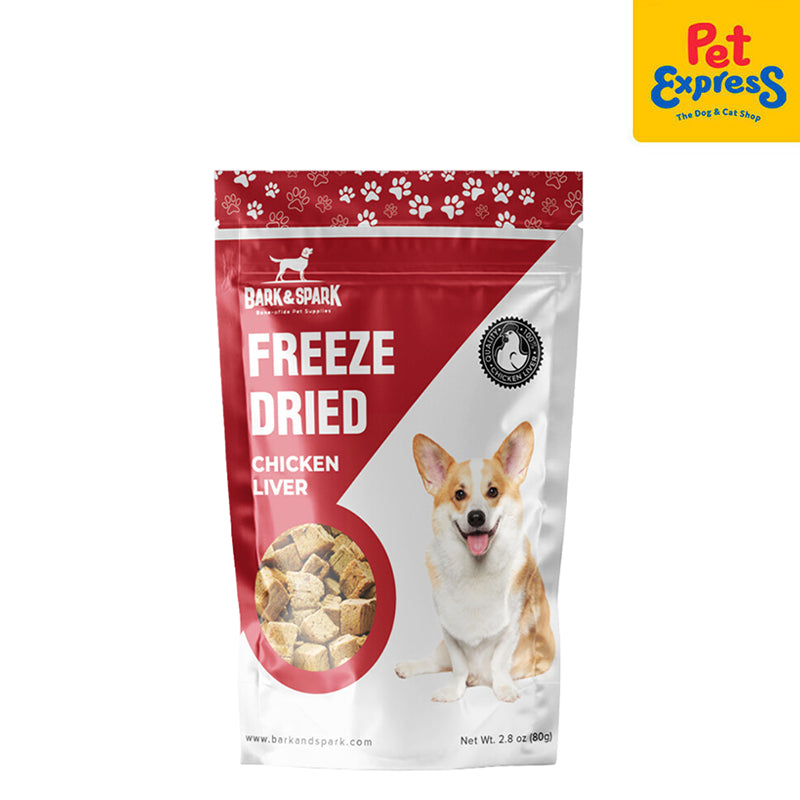 Bark and Spark Freeze Dried Chicken Liver Dog Treats 40g