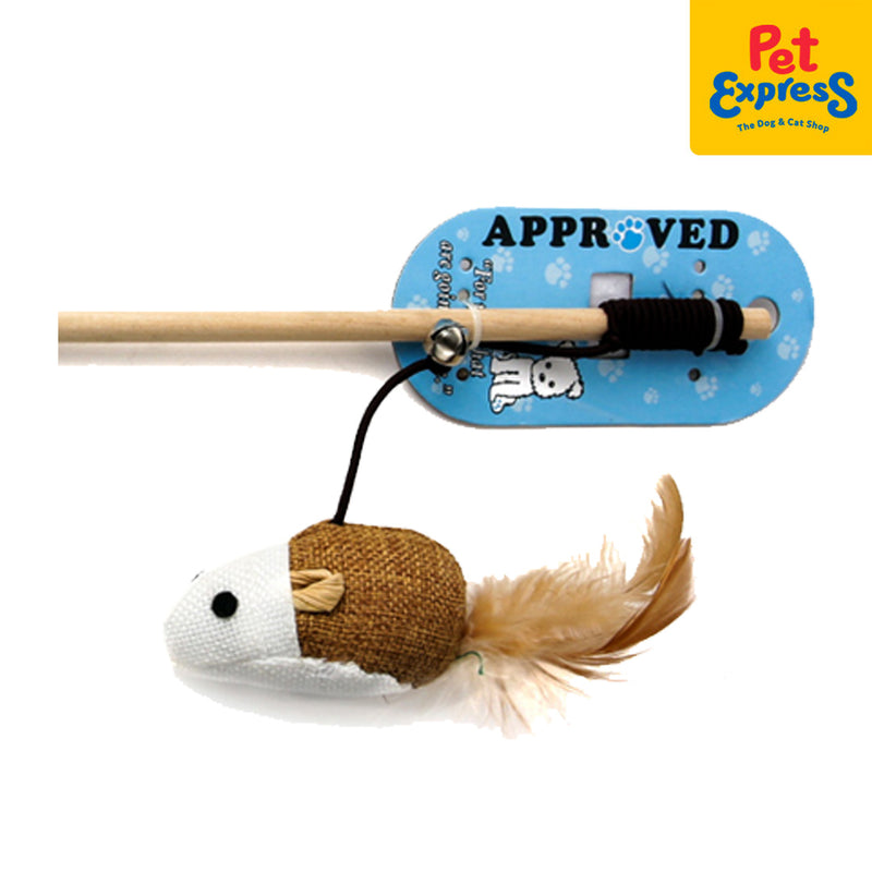 Approved Stick Wooden Handle Cat Toy