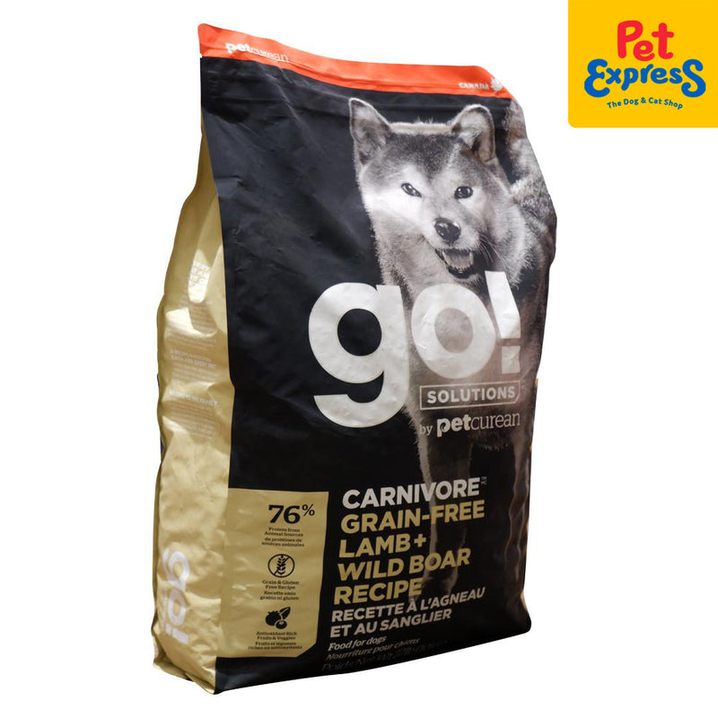 Go Carnivore Lamb Wild Boar Recipe Dry Dog Food 3.5lbs Pet Express