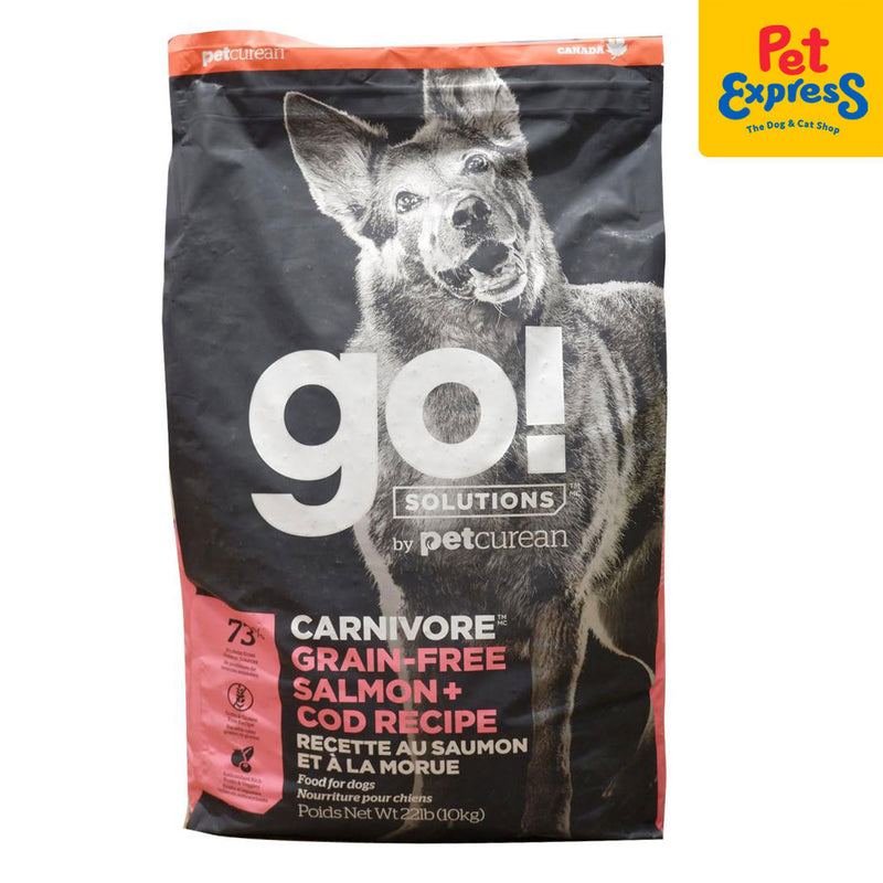 Go! Solutions Carnivore Grain Free Salmon and Cod Recipe Dry Dog Food 22lbs