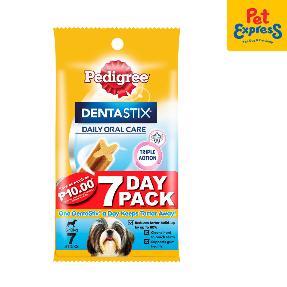 Pedigree Dentastix Small 5 10kg 110g 7s 1week Pet Express