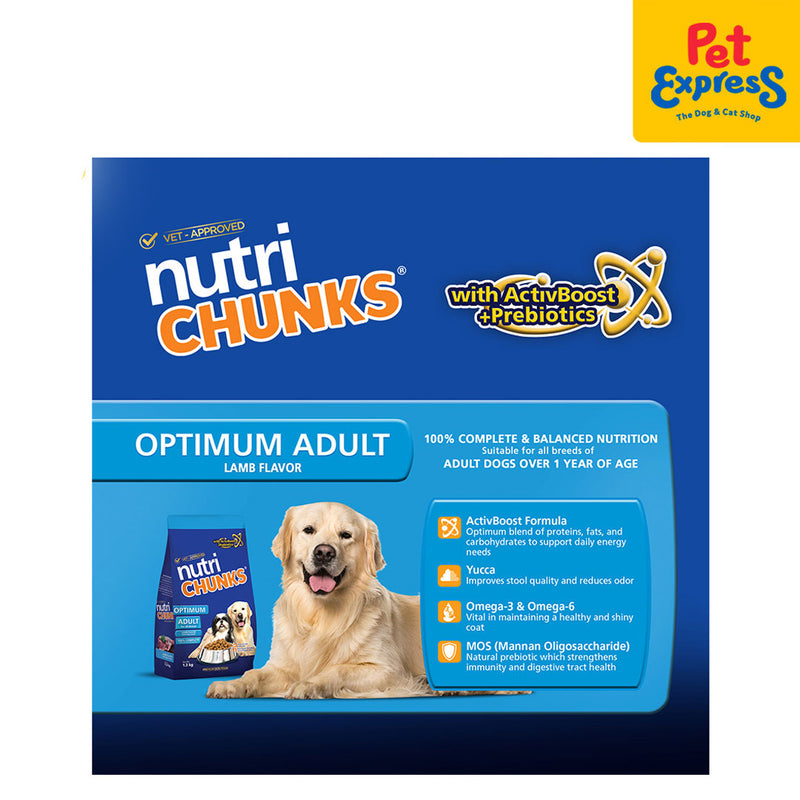 Nutri Chunks Adult Optimum Lamb Dry Dog Food 1.3kg