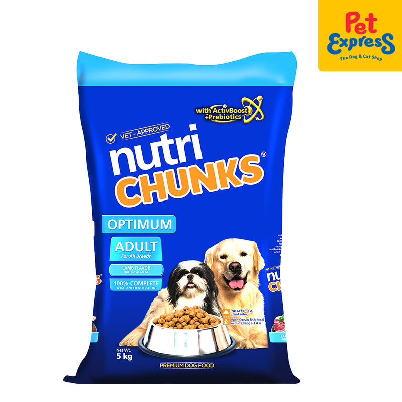 Nutri Chunks Adult Optimum Lamb Dry Dog Food 5kg