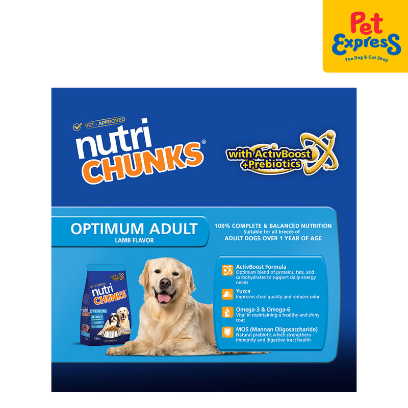 Nutri Chunks Adult Optimum Lamb Dry Dog Food 5kg