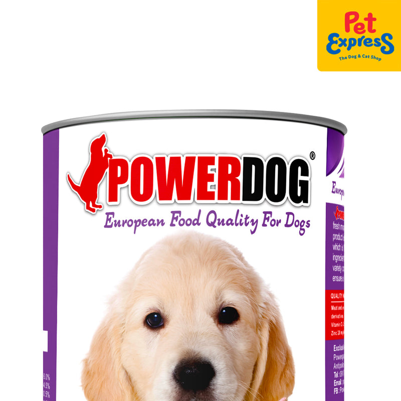 Power Dog Puppy Chunks in Gravy with Lamb and Vegetables Wet Dog Food 405g (2 cans)