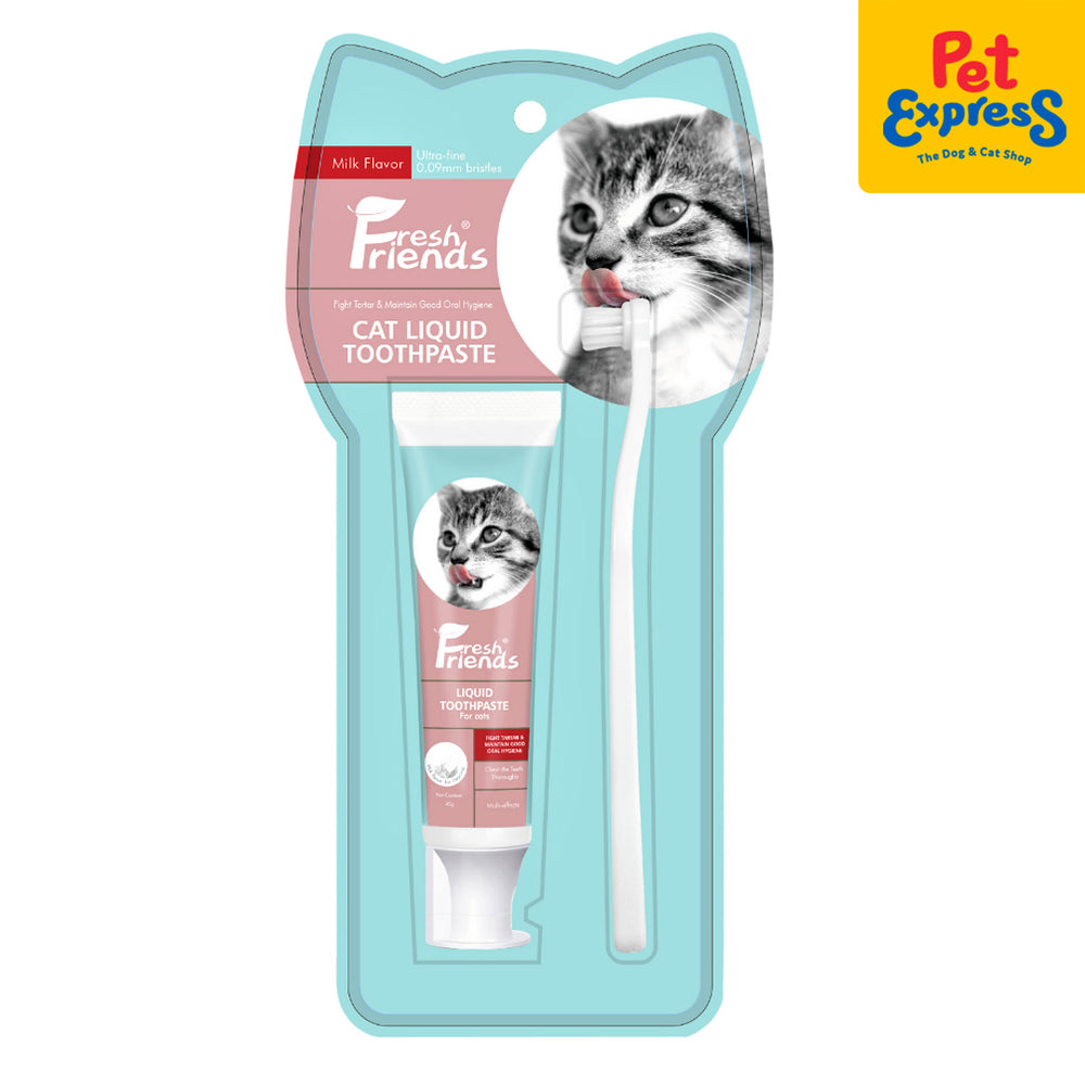 Kitten toothbrush and shops toothpaste