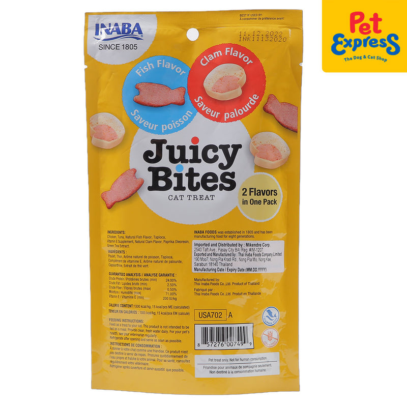 Inaba Juicy Bites Fish and Clam Cat Treats 11.3g (USA-702)