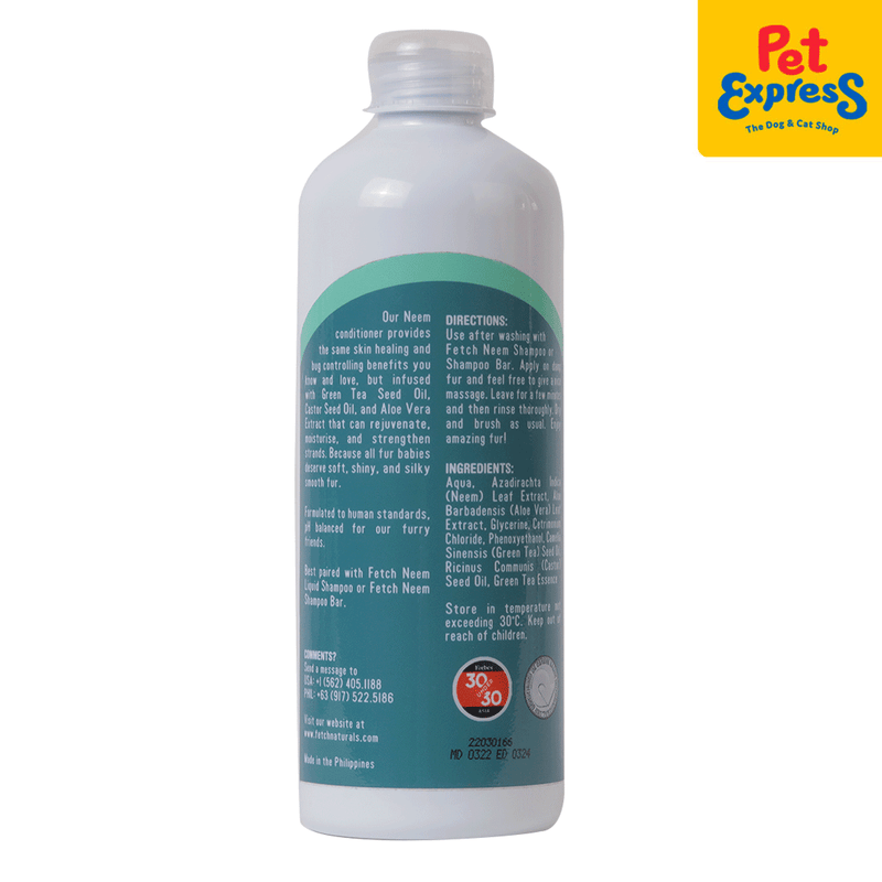 Fetch Neem with Green Tea Dog Conditioner 500ml_back