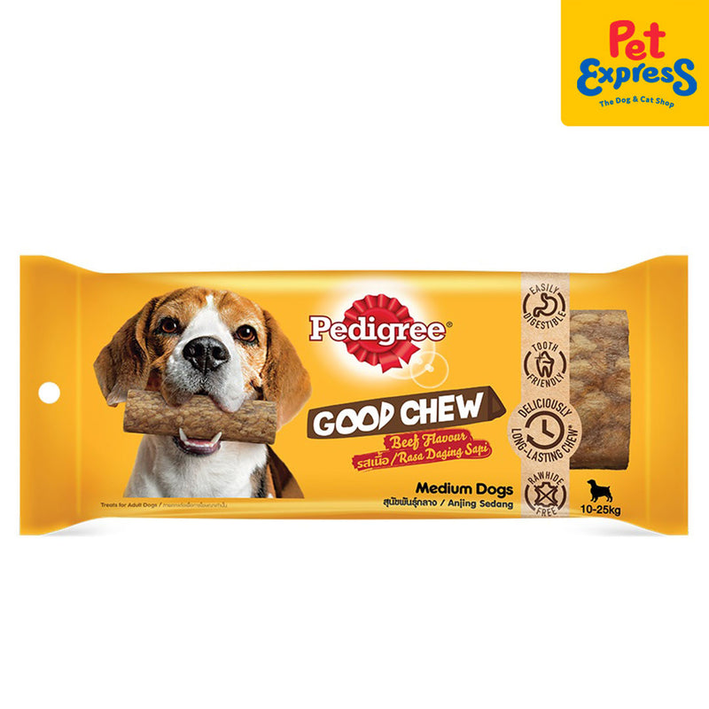 Pedigree Adult Good Chew Medium Beef Dog Treats 83g