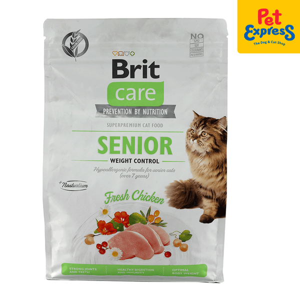 Brit Care Senior Grain Free Weight Control Dry Cat Food 2kg