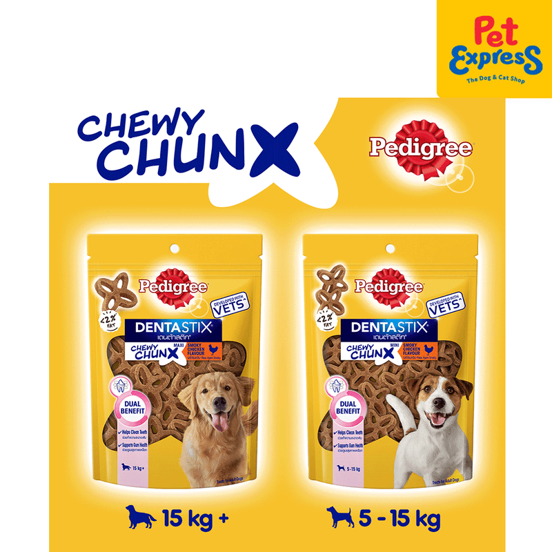 Pedigree Dentastix Chewy Chunx Mini Dog Treats 68g