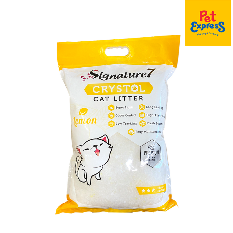 Signature 7 Crystal Lemon Cat Litter 8L