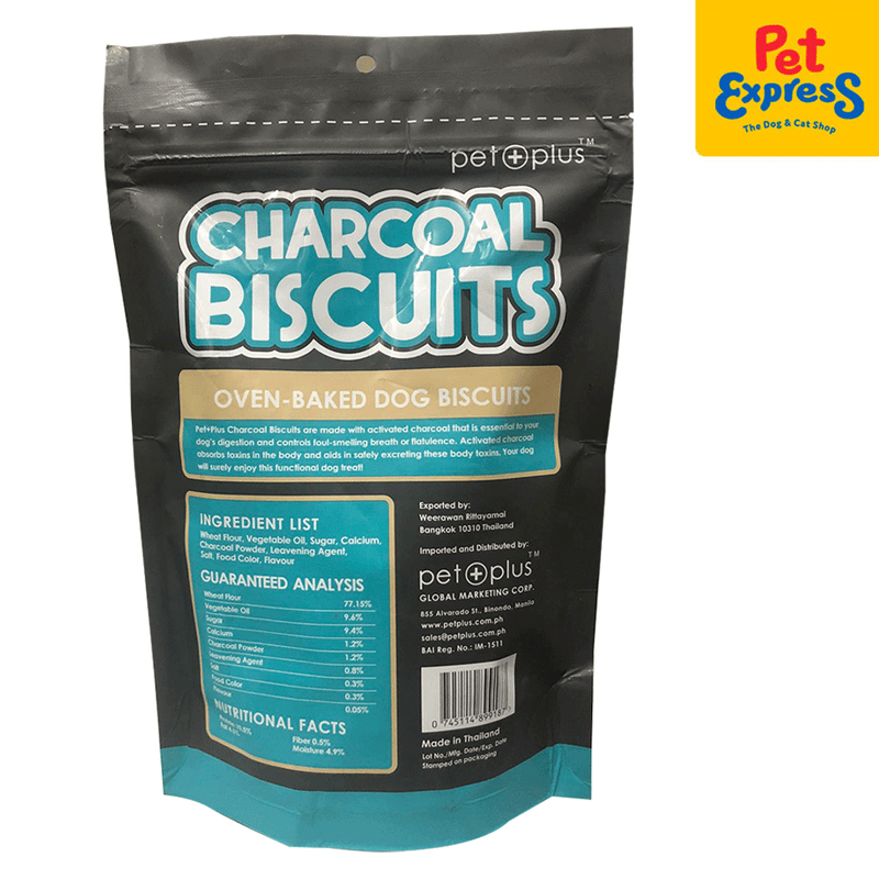 Pet Plus Charcoal Biscuits Dog Treats 200g