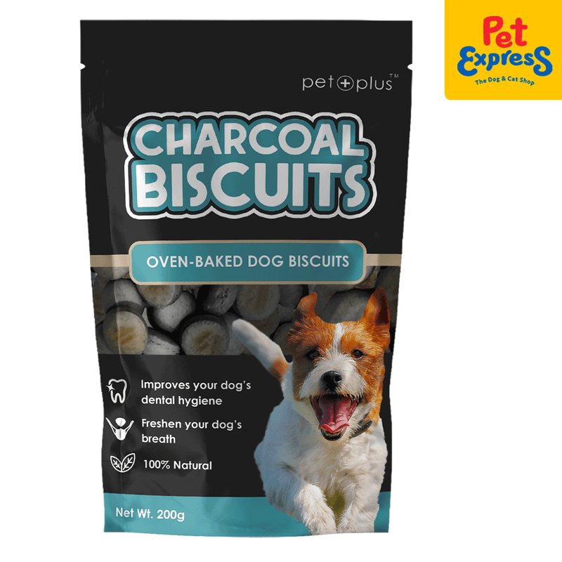 Pet Plus Charcoal Biscuits Dog Treats 200g