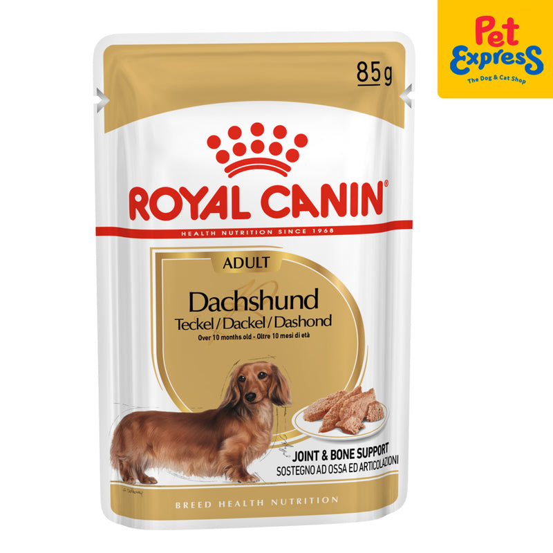 Royal Canin Breed Health Nutrition Adult Dachshund Wet Dog Food 85g (12 pouches)