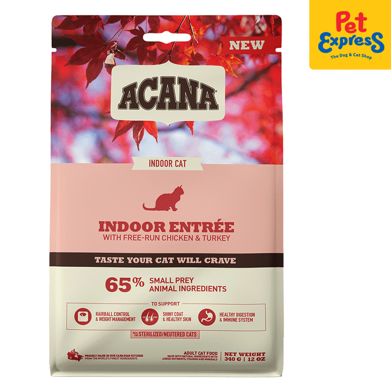 Acana Adult Indoor Entrée Dry Cat Food 340g