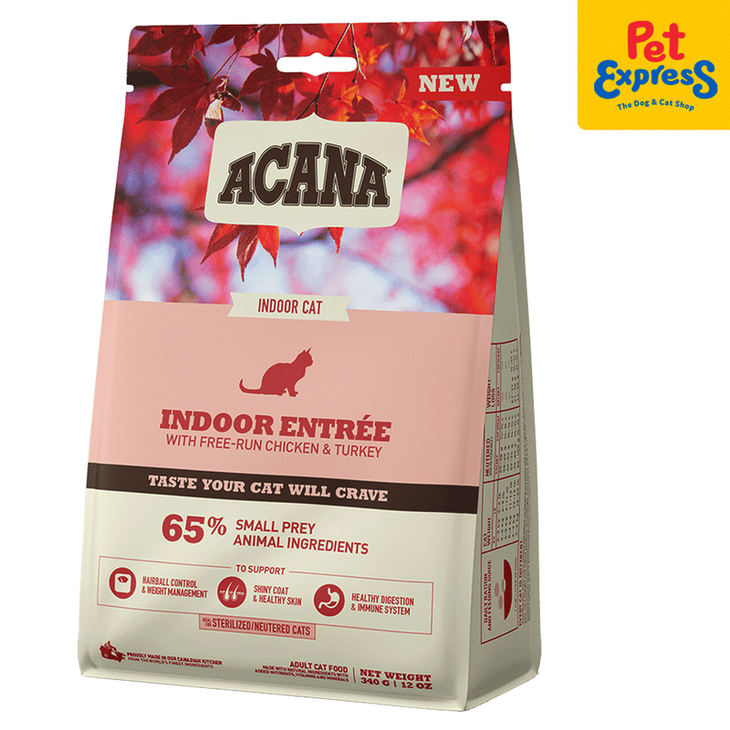 Acana Adult Indoor Entrée Dry Cat Food 340g