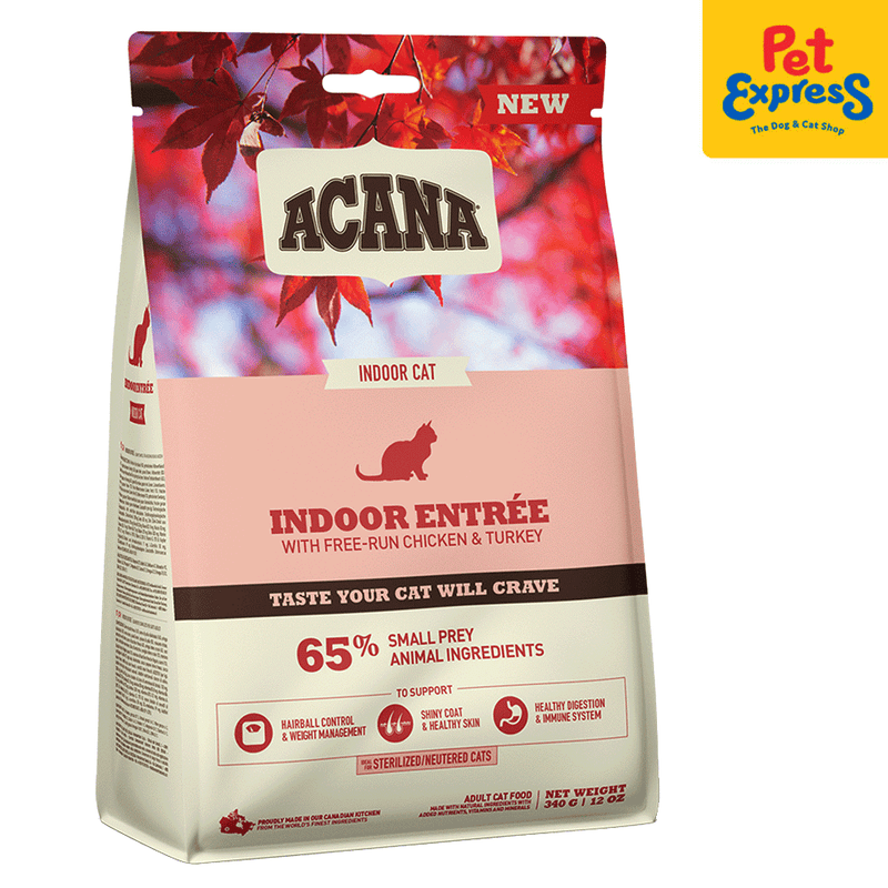 Acana Adult Indoor Entrée Dry Cat Food 340g